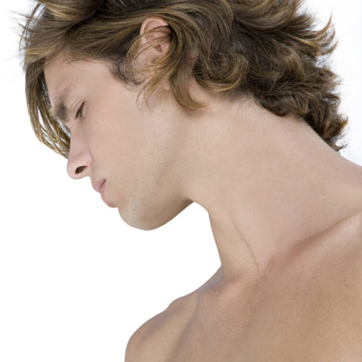 Profile of a young man